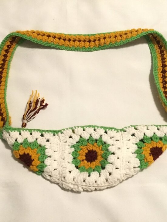 Handmade Handbags - New Handmade Crochet Granny Square Tote Bag Crossbody Bag Women’s Shoulder Bag